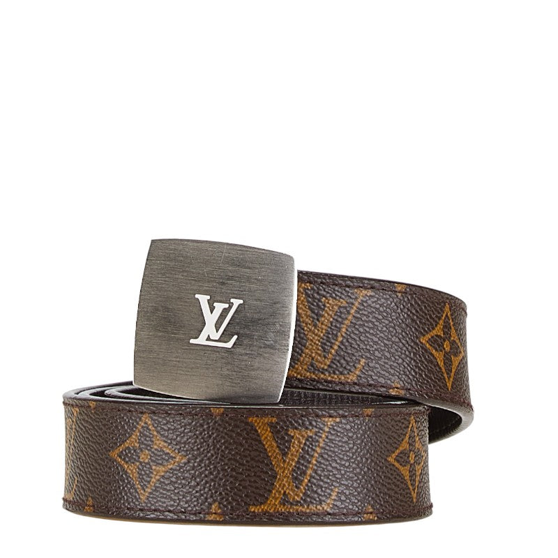 Louis Vuitton Monogram Belt Brown PVC Leather