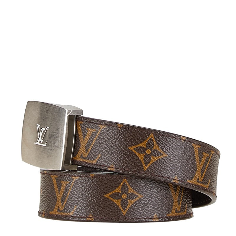 Louis Vuitton Monogram Belt Brown PVC Leather