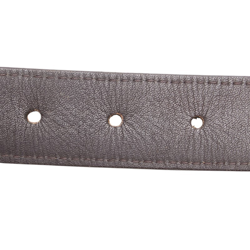 Louis Vuitton Monogram Belt Brown PVC Leather