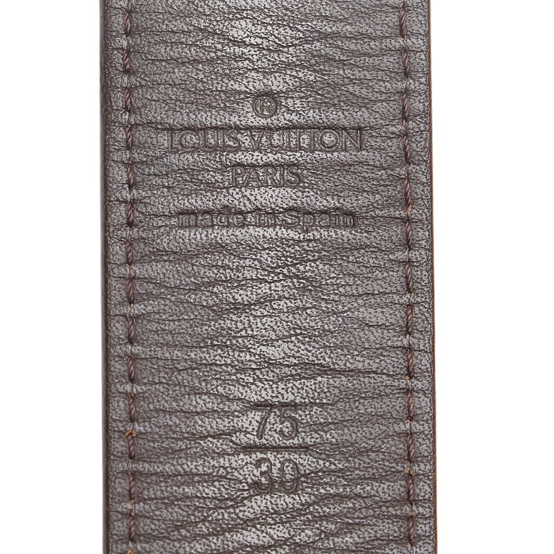 Louis Vuitton Monogram Belt Brown PVC Leather