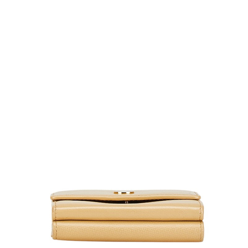 Chanel Caviar Skin Coco Button Wallet