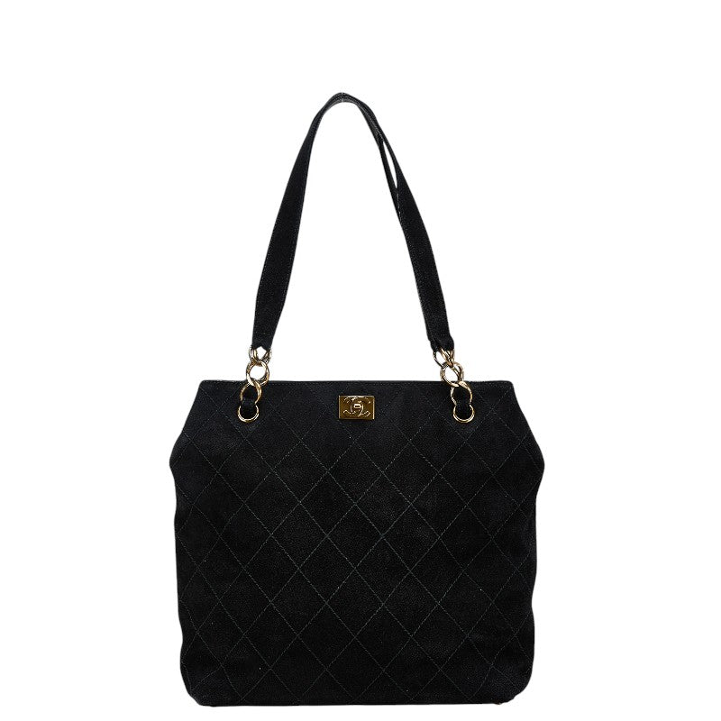 Chanel Coco Mark Sweat Tote Bag Black