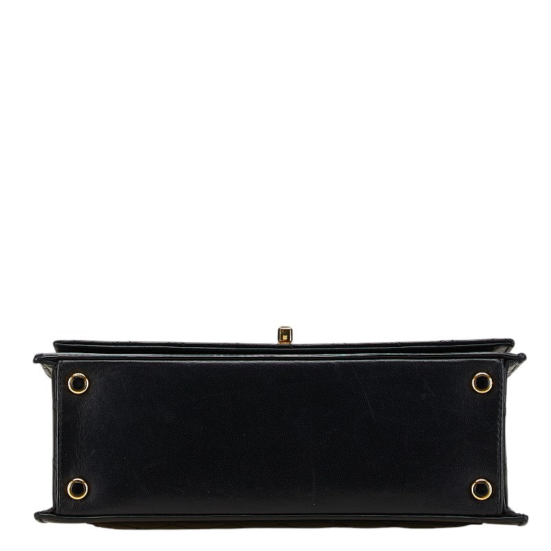 Chanel Matelasse 2.55 Chain Shoulder Bag Black Gold