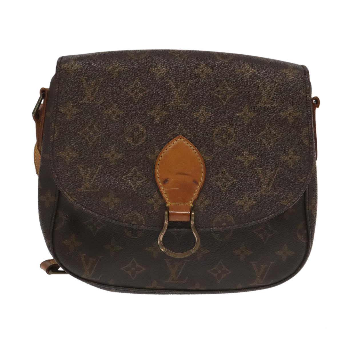 LOUIS VUITTON Monogram Saint Cloud GM Shoulder Bag M51242 LV 100036