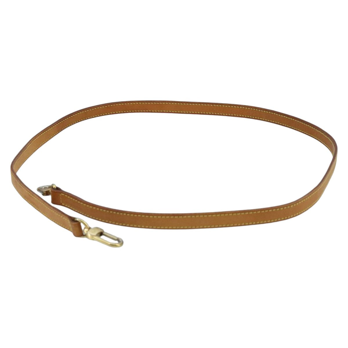 LOUIS VUITTON Shoulder Strap Leather 44.1"" Beige LV 100113
