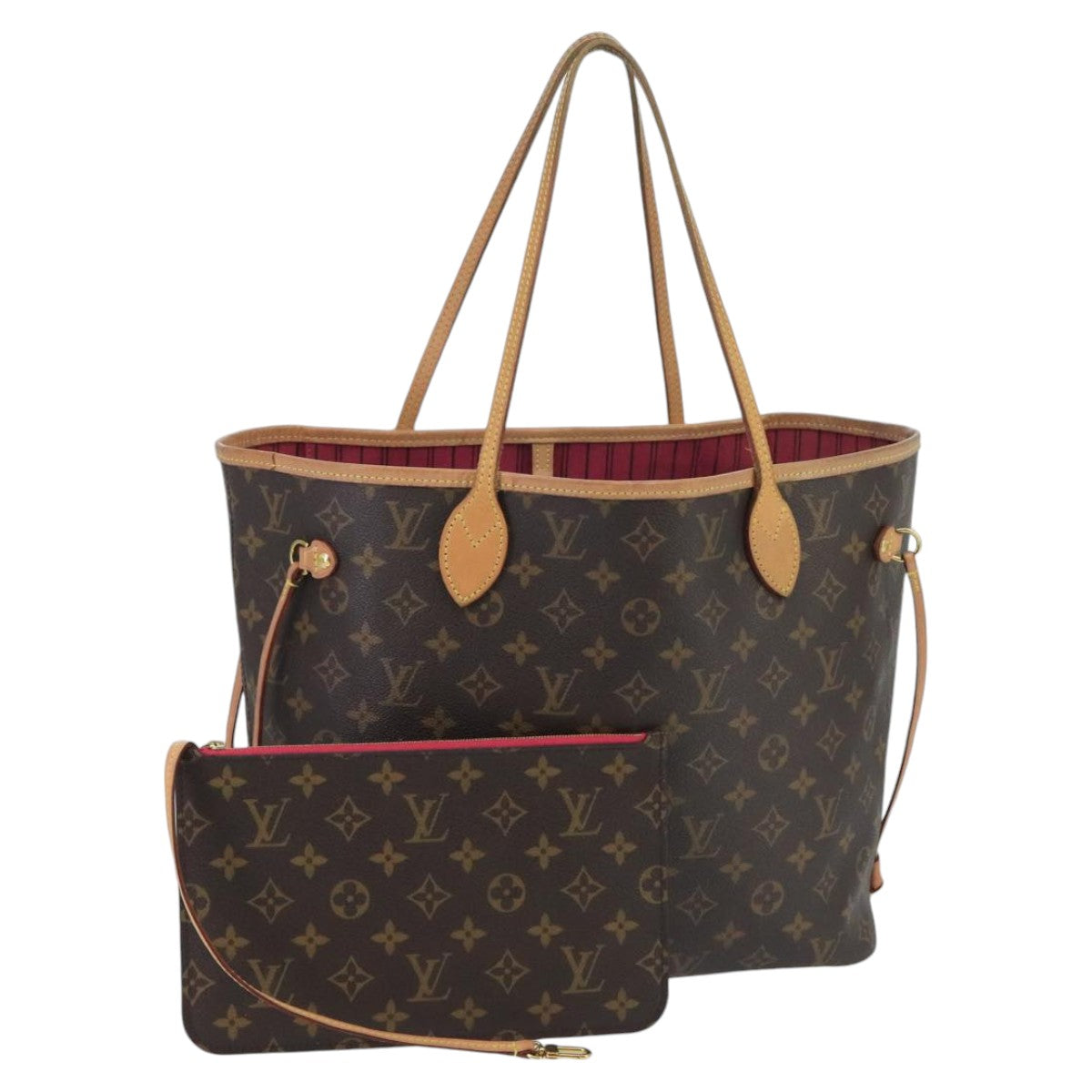 LOUIS VUITTON Monogram Neverfull MM Tote Bag M40156 LV 100130