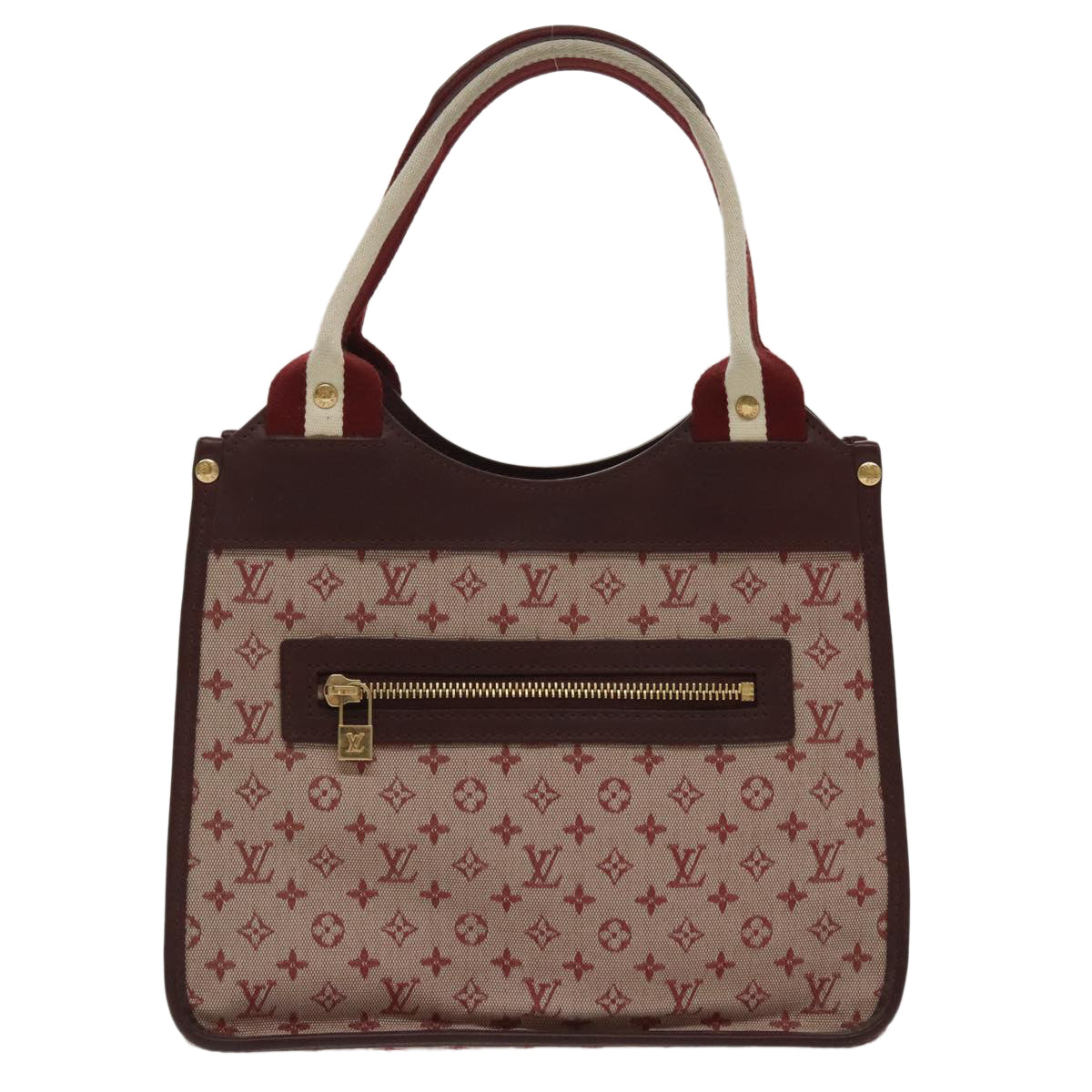 LOUIS VUITTON Monogram Mini Suck Catlin Hand Bag Cherry M92326 LV 100138
