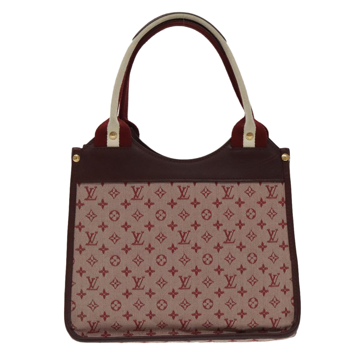 LOUIS VUITTON Monogram Mini Suck Catlin Hand Bag Cherry M92326 LV 100138