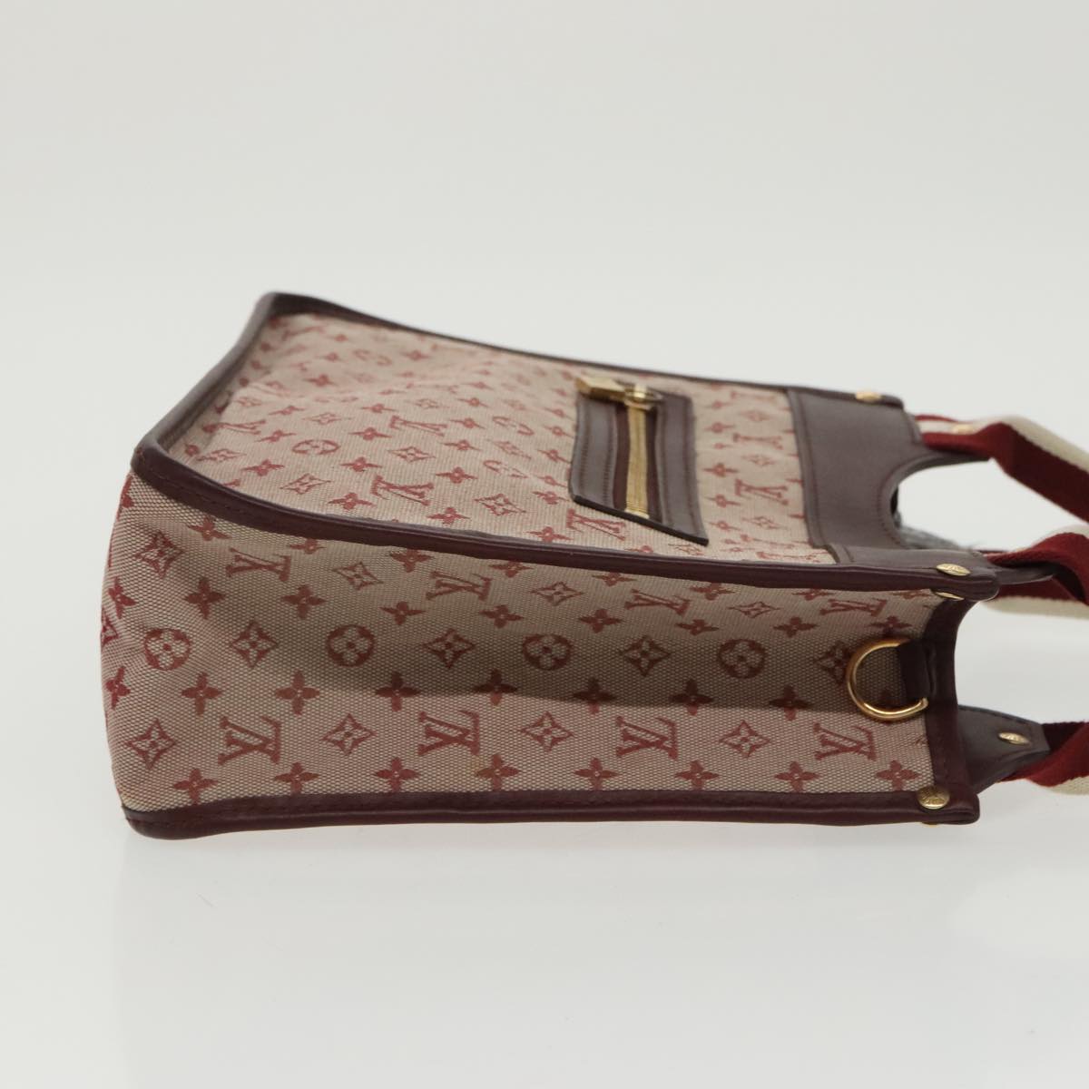 LOUIS VUITTON Monogram Mini Suck Catlin Hand Bag Cherry M92326 LV 100138
