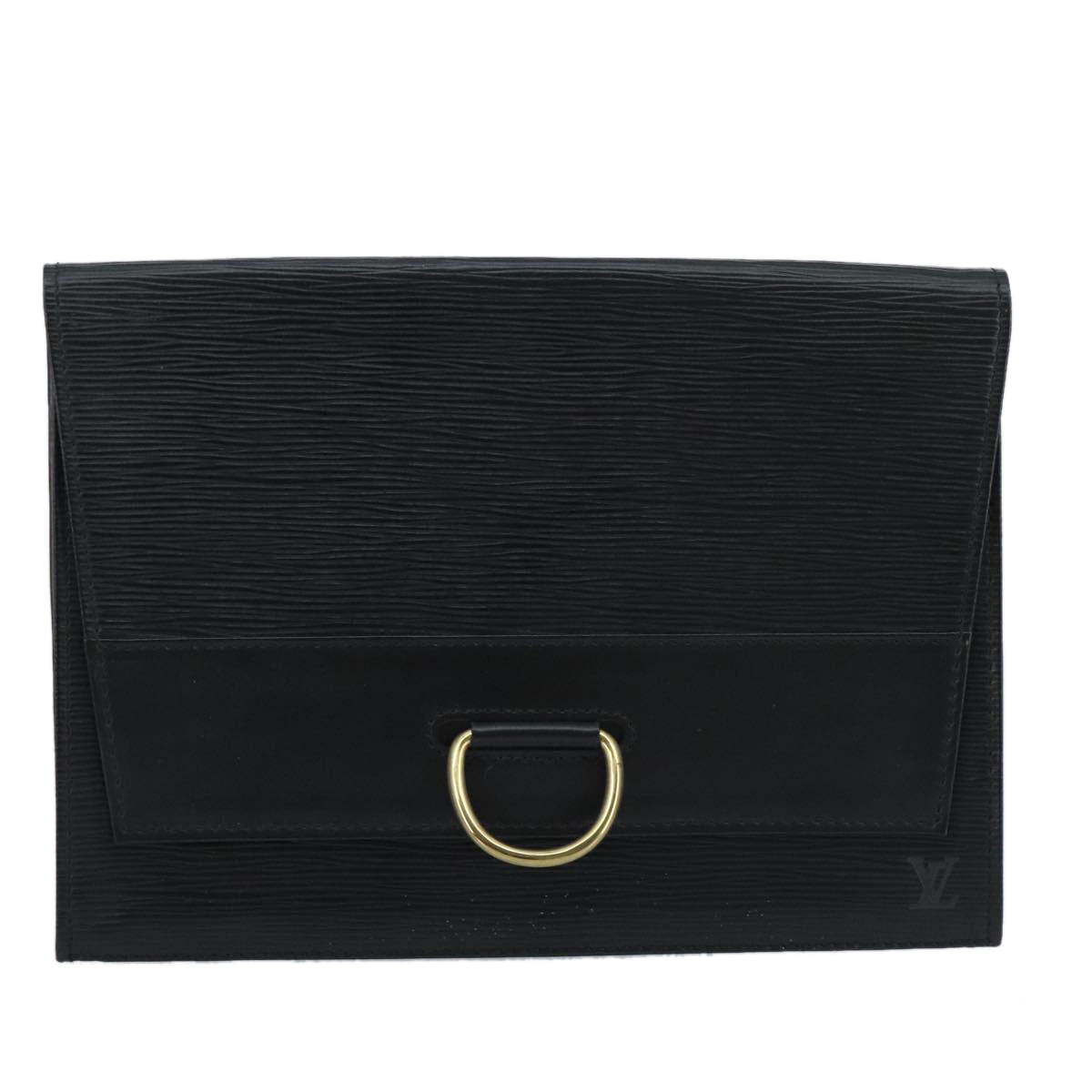 LOUIS VUITTON Epi Jena Clutch Bag Black M52722 LV 100220
