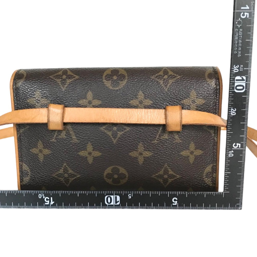 LOUIS VUITTON Waist bag M51855 Monogram canvas Brown Cross body Pochette Florentine