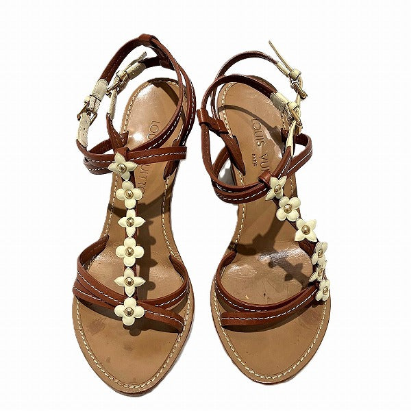 Louis Vuitton Leather Wedge Sandals