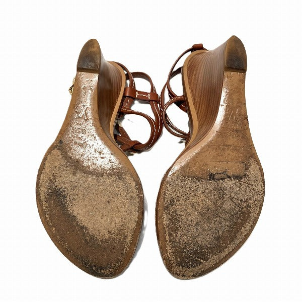 Louis Vuitton Leather Wedge Sandals