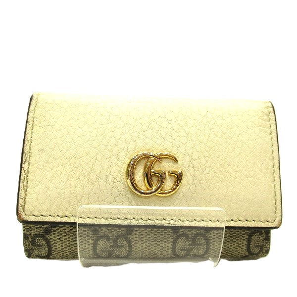 Luxury Gucci Trending 2025 GG Marmont Leather Key Case 456118