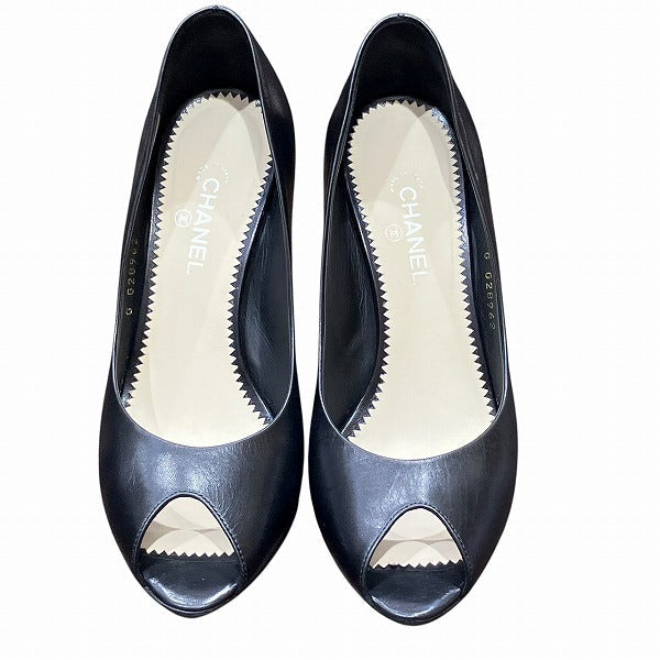 Chanel G28962 Faux Pearl High Heel Pumps