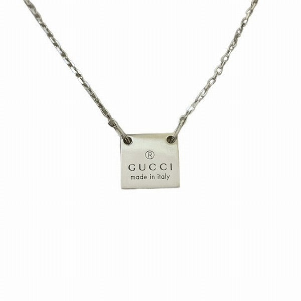 Luxury Gucci Trending 2025 Logo Plate Necklace Unisex
