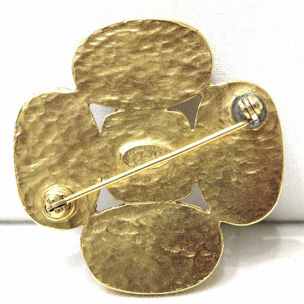 Chanel Coco Mark Stone Brooch 97A Gold