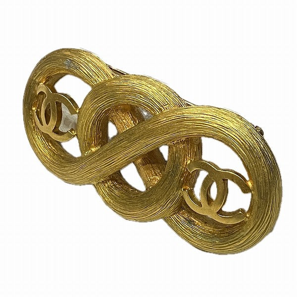 Chanel Gold Double Coco Mark Brooch