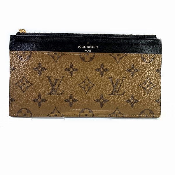 Louis Vuitton Monogram Reverse Slim Purse Wallet M80390