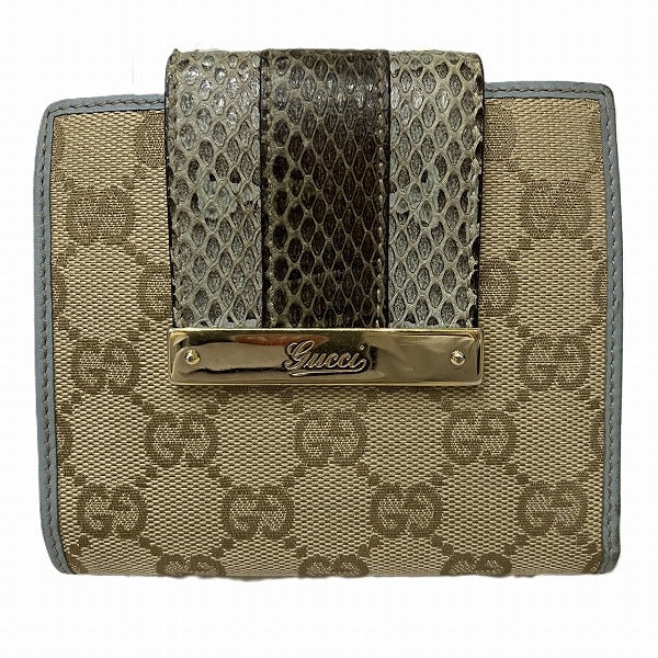 Luxury Gucci Trending 2025 GG 181669-0416 Brown Light Blue Wallet