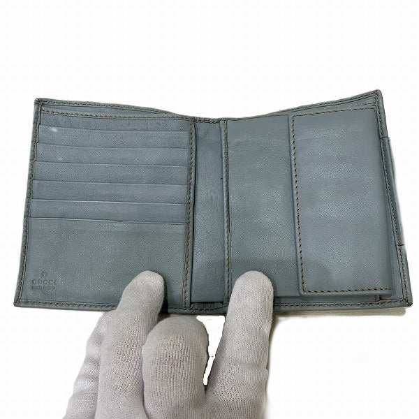 Luxury Gucci Trending 2025 GG 181669-0416 Brown Light Blue Wallet