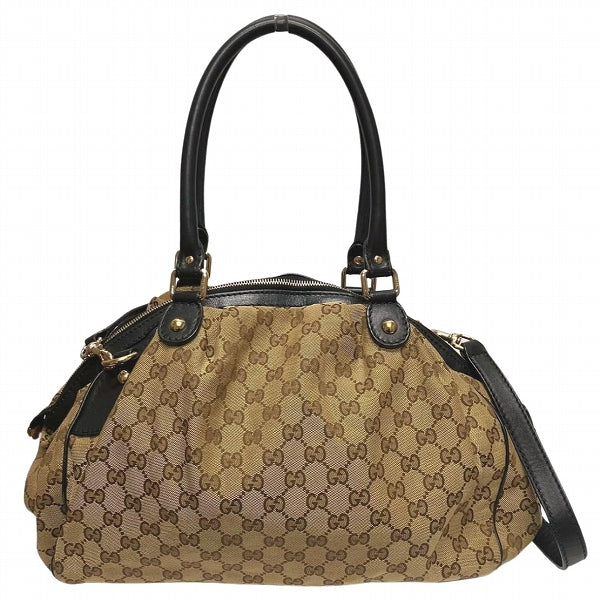 Luxury Gucci Trending 2025 Sukey Canvas Leather 2way Bag