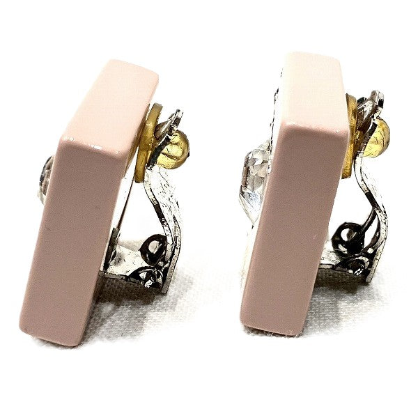 Chanel Heart Rhinestone Earrings