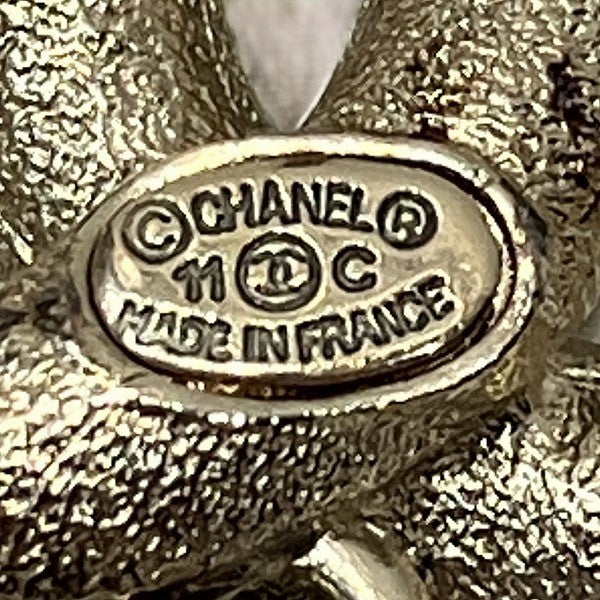 Chanel Coco Mark Stone Pearl Brooch