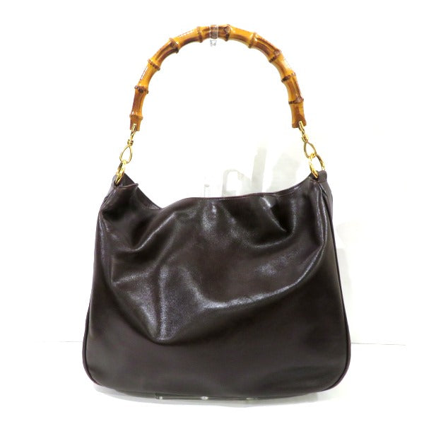 Luxury Gucci Trending 2025 Bamboo 2Way Leather Handbag