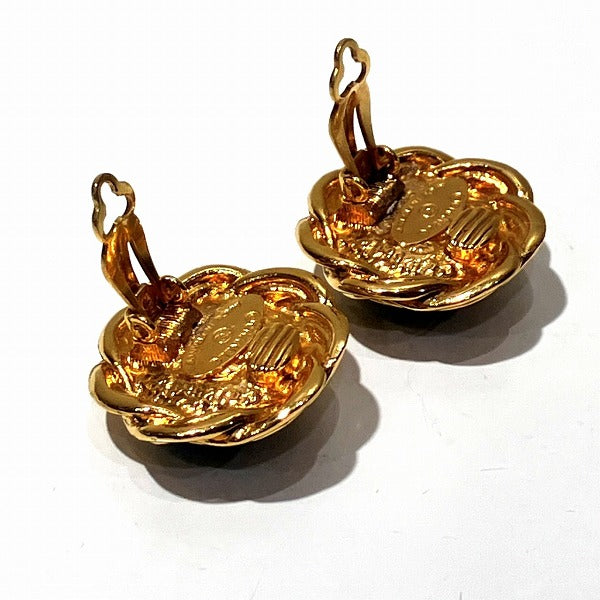 Chanel Blue Stone Earrings Clip