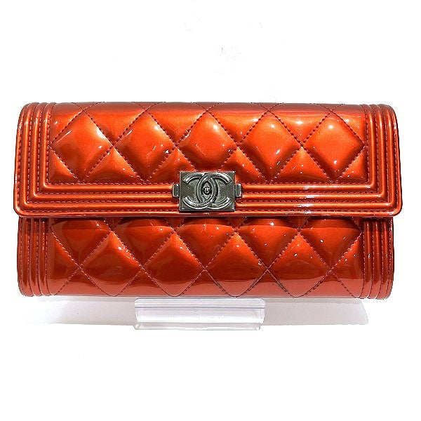 Chanel Boy Matelasse Long Wallet
