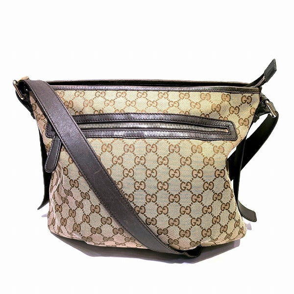 Luxury Gucci Trending 2025 GG Canvas Leather Shoulder Bag 388930
