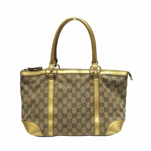 Luxury Gucci Trending 2025 Canvas Leather Heart Shape Tote Bag