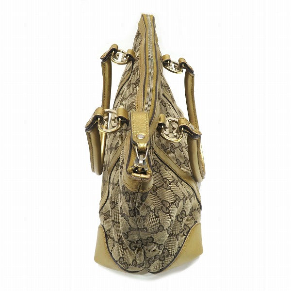 Luxury Gucci Trending 2025 Canvas Leather Heart Shape Tote Bag