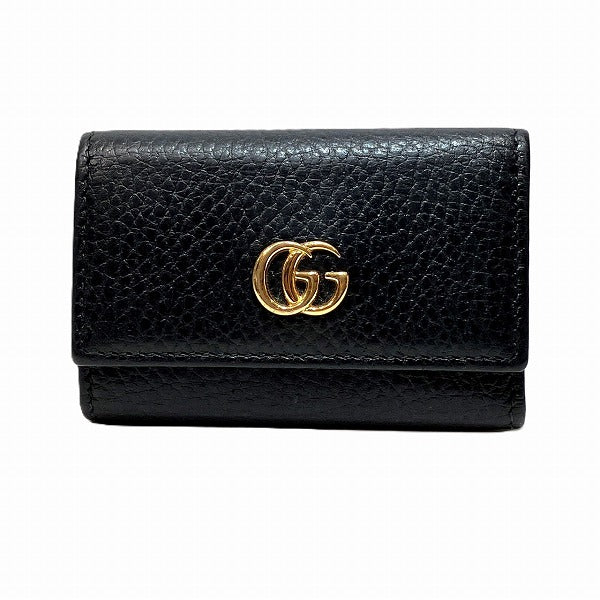 Luxury Gucci Trending 2025 GG Marmont Leather Key Case 456118