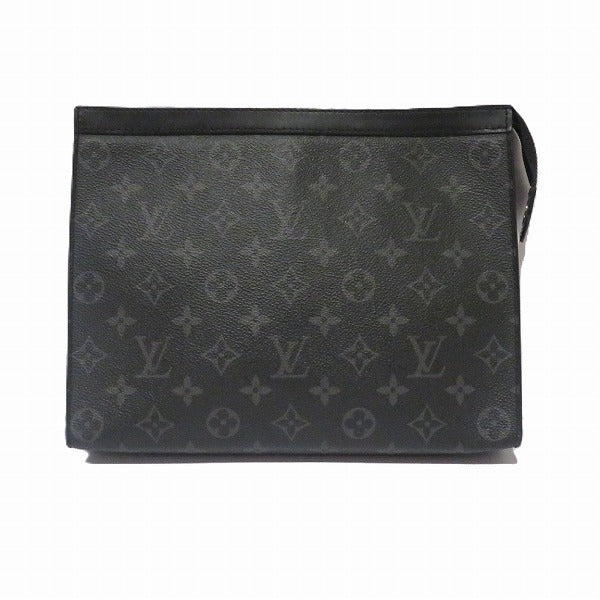 Louis Vuitton Monogram Eclipse Pochette Voyage MM Clutch M61692