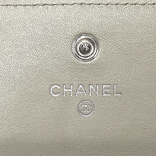 Chanel Patent Leather Gold Long Wallet