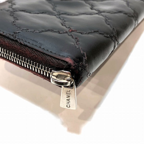 Chanel Leather Round Zipper Wallet