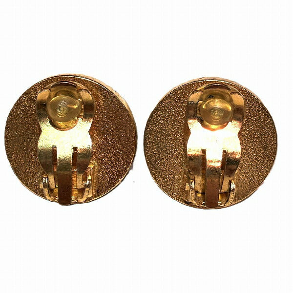 Chanel Vintage Coco Button Earrings