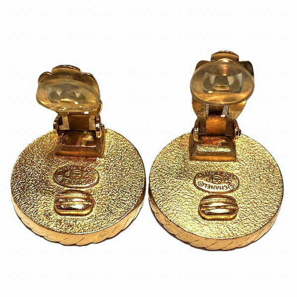 Chanel Vintage Coco Button Earrings