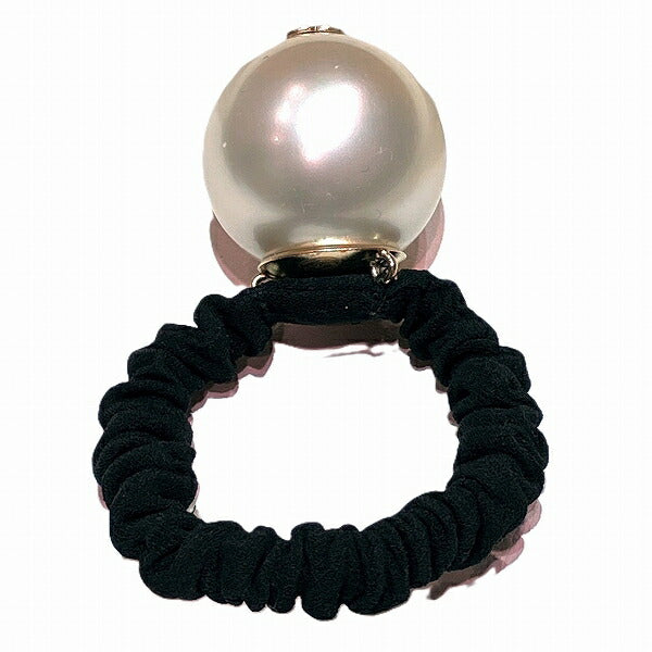 Chanel Coco Mark Big Fake Pearl Hair Tie