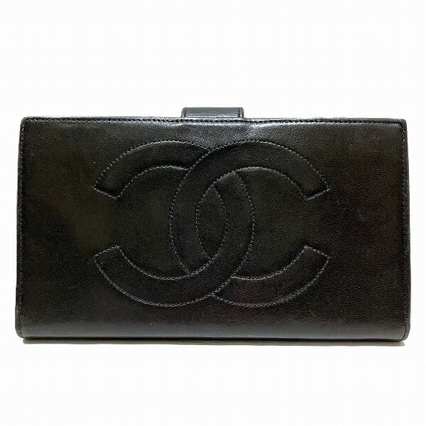 Chanel Coco Mark Leather Wallet