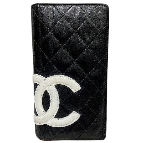 Chanel Cambon Line Coco Mark Leather Wallet