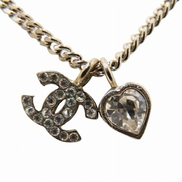 Chanel Coco Mark Rhinestone Necklace 09C