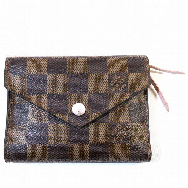 Louis Vuitton Damier Ebene Canvas Victorine Wallet N61700