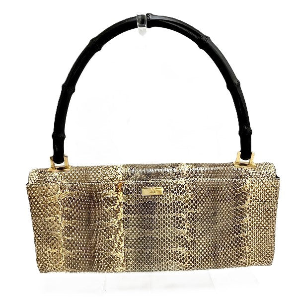 Luxury Gucci Trending 2025 Bamboo Python Leather Handbag 0014055