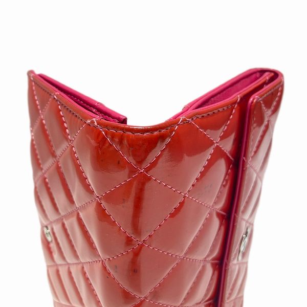 Chanel Matelasse Patent Leather Bifold Wallet
