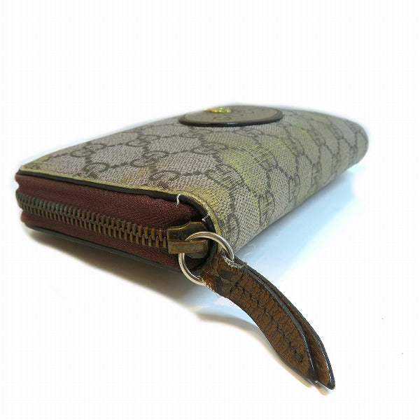Luxury Gucci Trending 2025 GG Supreme Zip Around Wallet