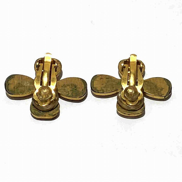Chanel Clover Motif Earrings