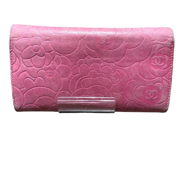 Chanel Camellia Pink Long Wallet A82283